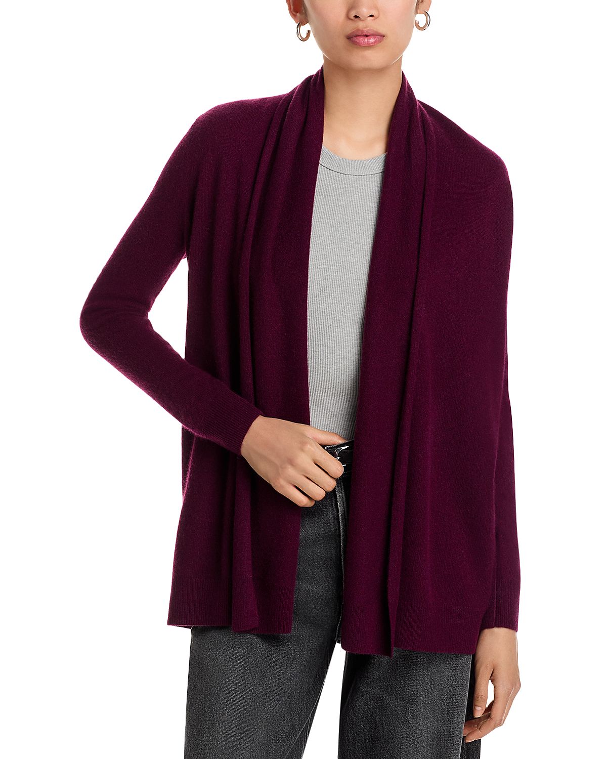 C by Bloomingdale's Cashmere Open-Front Cardigan - Exclusive