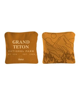 6x6 Grand Teton National Park Durasuede + Turbo Polyglide Pilot Versacraft Cornhole Bags