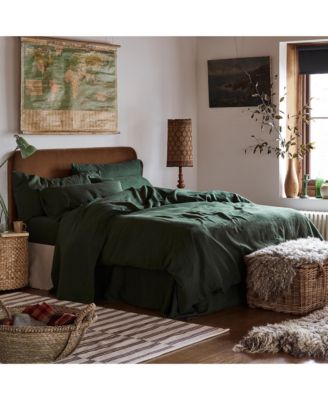 Plain Linen Flat Sheet, Queen