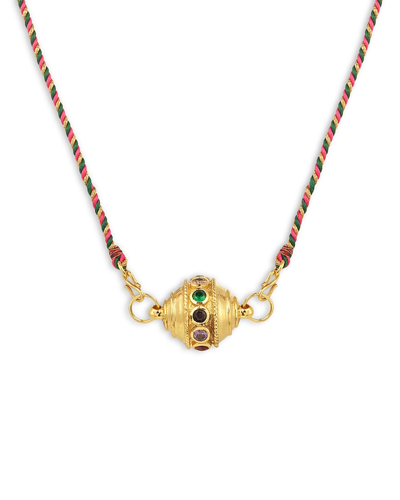Caroline De Benoist Motee Gourmandise Thread Necklace, 25.6