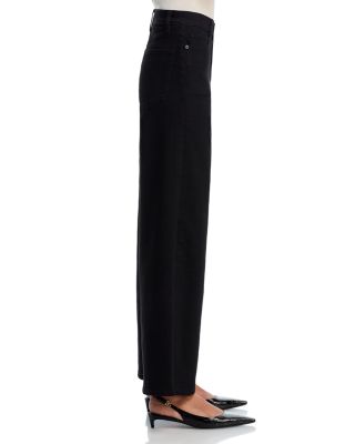 Le Slim Palazzo High Rise Jeans in Black