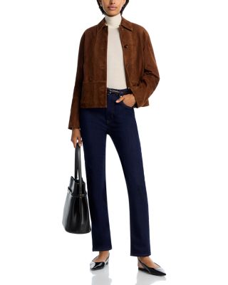 The Pencil Crop High Rise Jeans in Rinse