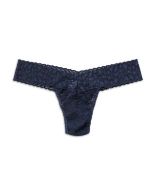 Leopard Lace Low Rise Thong
