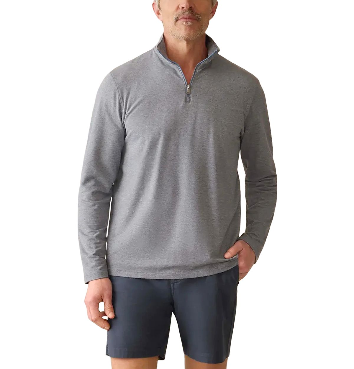 Faherty Movement Quarter Zip Sweater