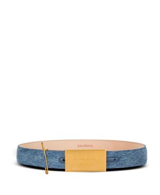 Denim Belt with Safety Pin