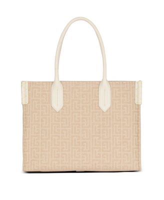  B-Army 36 monogrammed canvas jacquard and leather tote bag