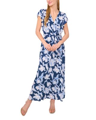 CeCe - Wrap Front Maxi Dress