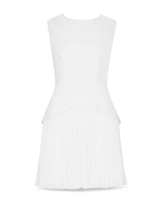 Haddy Mixed Media Pleated Dress