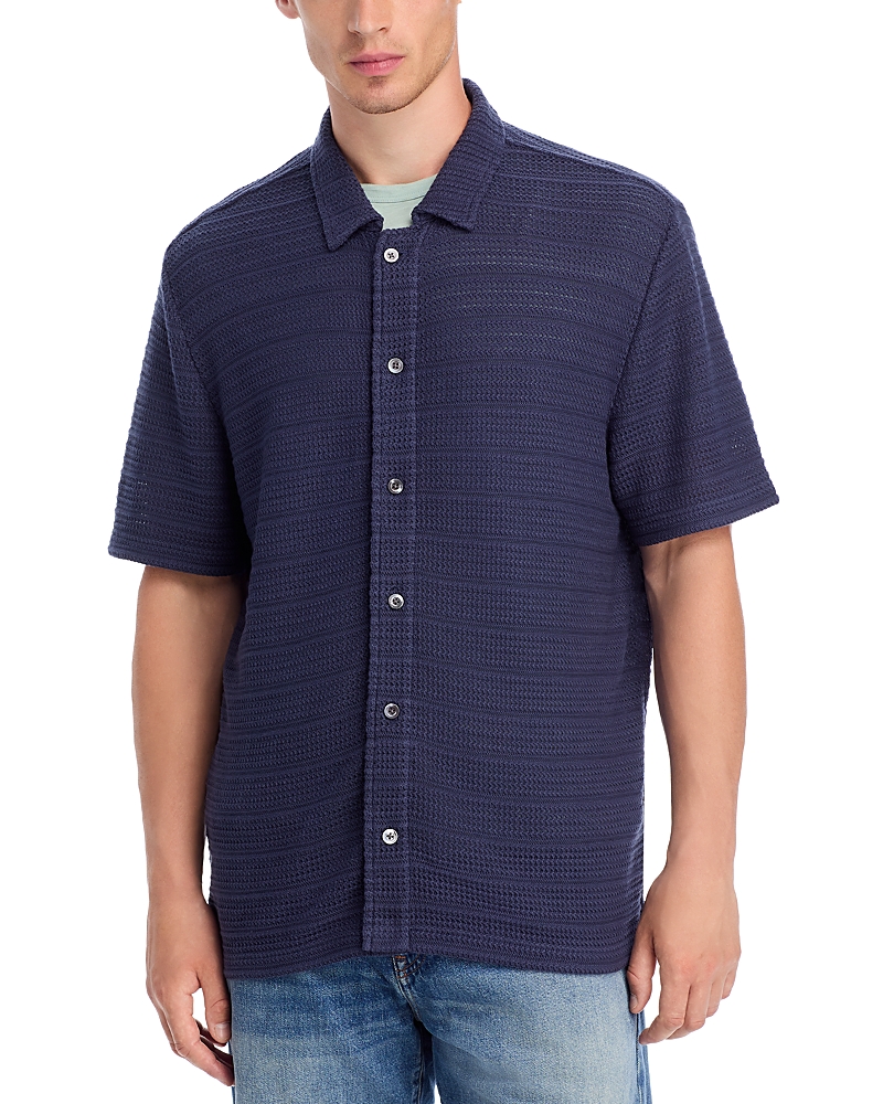 Madewell Lagos Short Sleeve Textured Camp Shirt