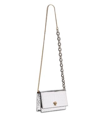 Small Skull Leather Crossbody Bag