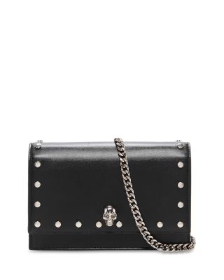 McQueen - Small Skull Leather Crossbody Bag