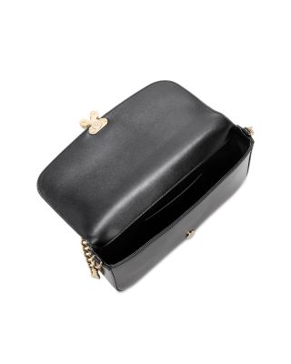 Skull Flower Leather Crossbody