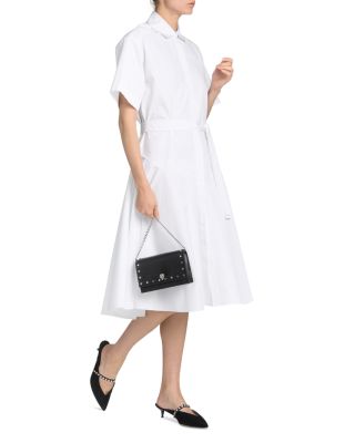 Small Skull Leather Crossbody Bag