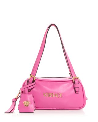 Tag Bowling Leather Shoulder Bag