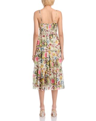 Floral Smocked Tiered Midi Dress - Exclusive