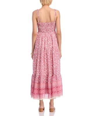 Border Smocked Maxi Dress - Exclusive