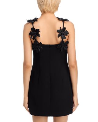 3D Floral Strap Mini Dress - Exclusive