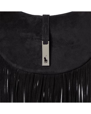 Polo ID Fringe Suede Mini Shoulder Bag
