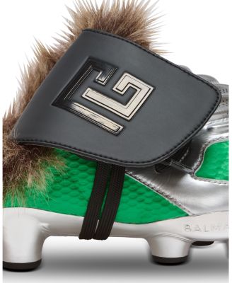 Men's Half Time Faux Fur Lined Mules with Technical Fabrics