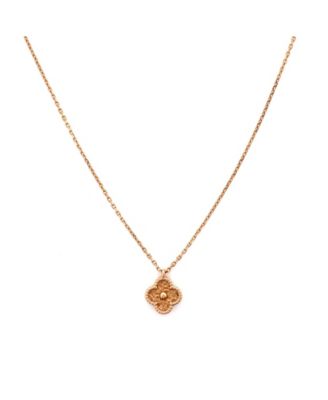 Pre-Owned Van Cleef & Arpels - Sweet Alhambra Pendant Necklace 18K Rose Gold