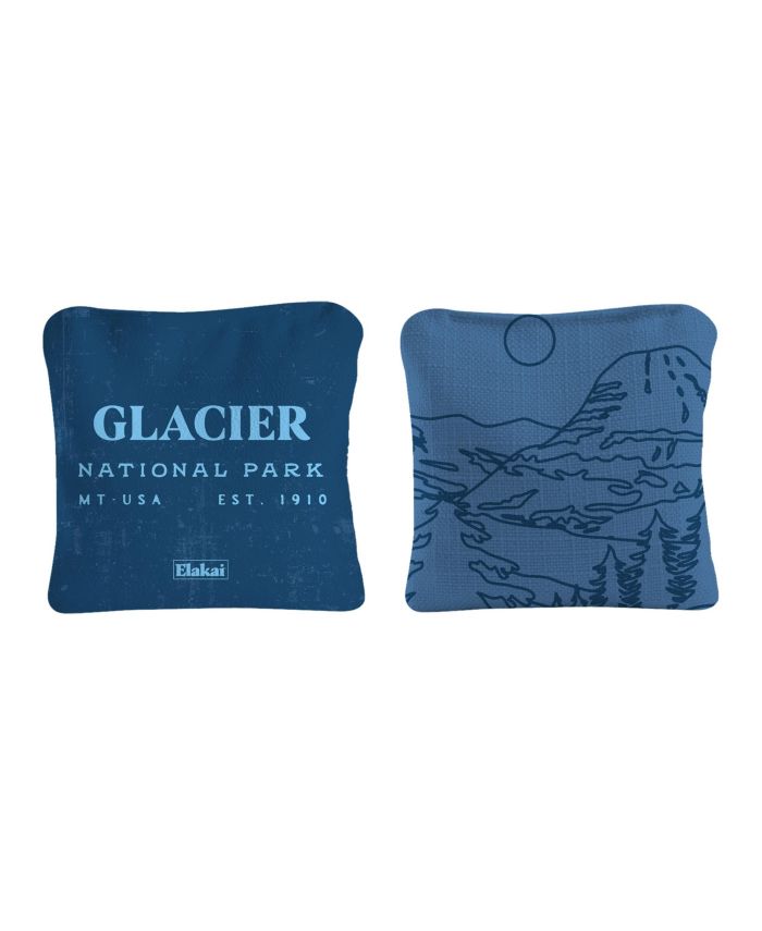 6x6 Glacier National Park Durasuede + Turbo Polyglide Pilot Versacraft Cornhole Bags
