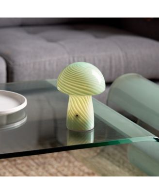 Mini Cordless Glass Mushroom Lamp