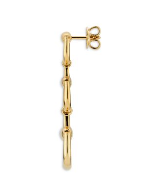 18K Yellow Gold Horsebit Earrings