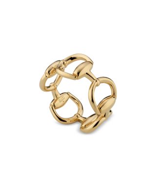 18K Yellow Gold Horsebit Ring