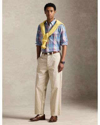 Classic Fit Plaid Twill Shirt