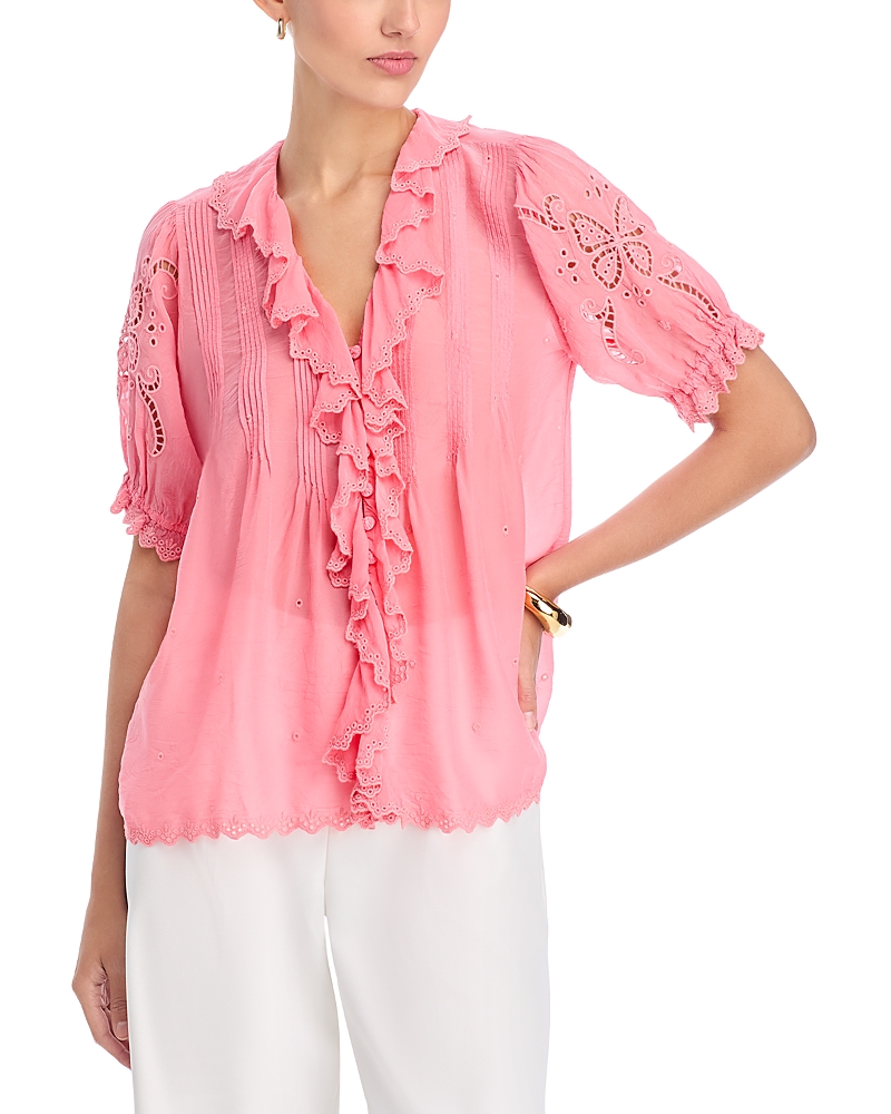 Johnny Was Anette Ruffle Blouse