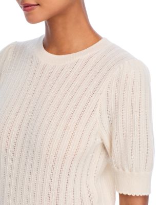 The Ladder Cashmere Pointelle Sweater 