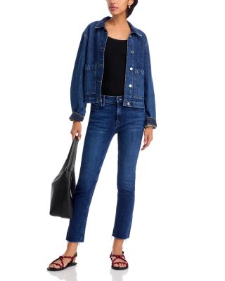 The Dazzler Mid Rise Ankle Straight Jeans in Fancy Meeting You Here