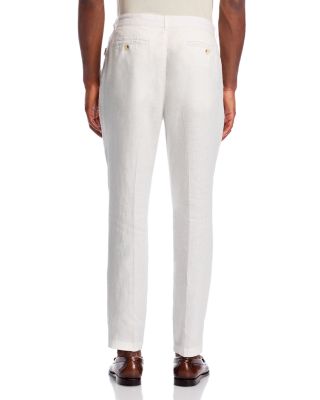 Linen Tapered Pleated Pants