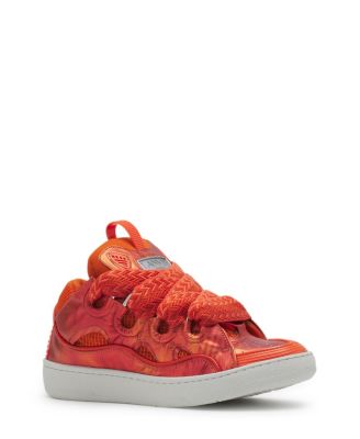 Lanvin - Unisex Curb Hologram-Effect Leather Sneakers