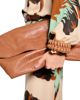 Silk Drum Beats Tie Neck Top