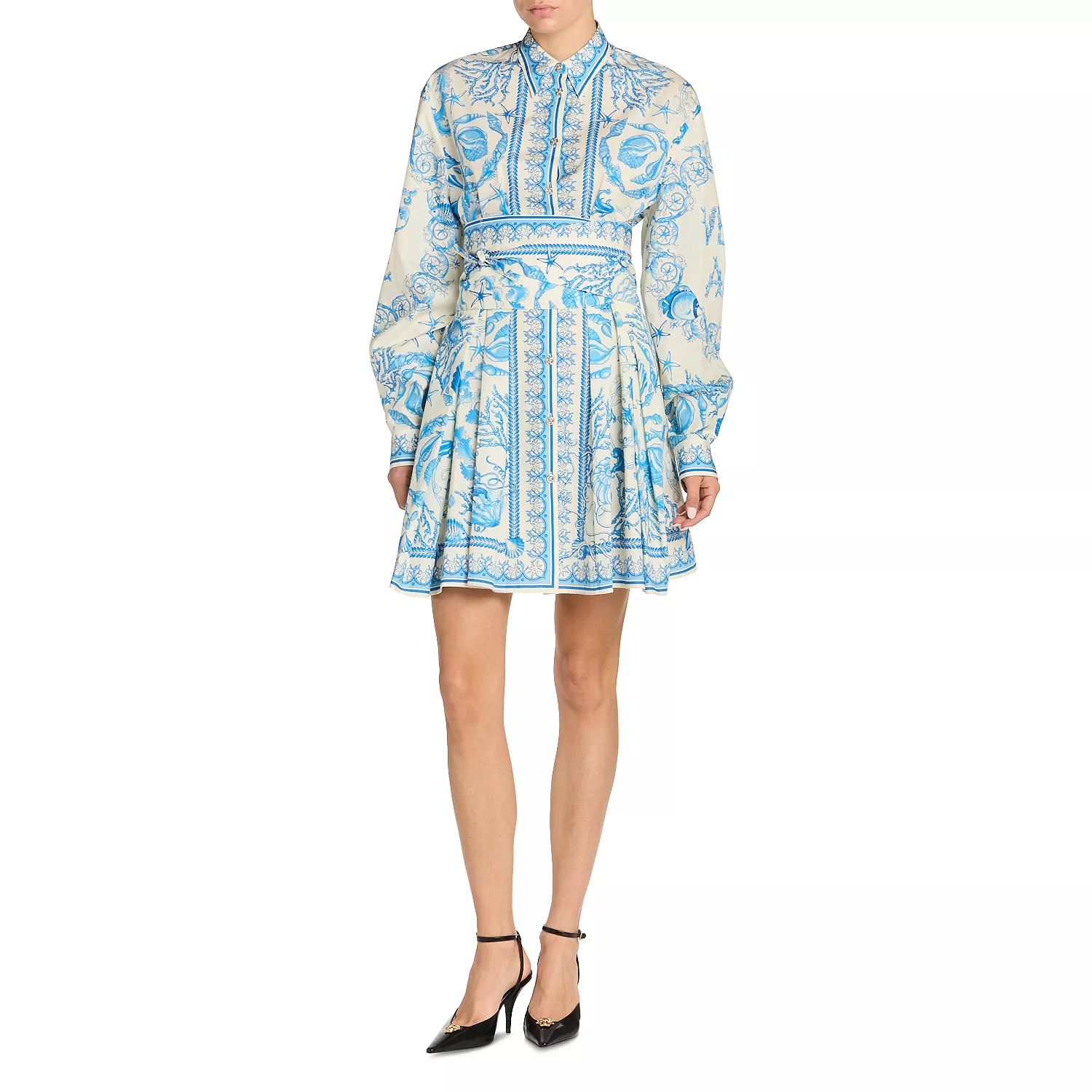 Designer dress styled for an event