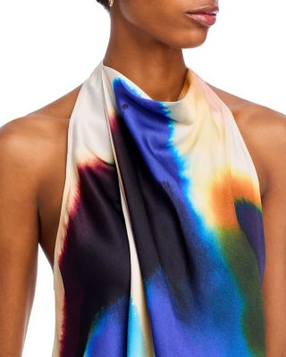 Ada Printed Cowlneck Top