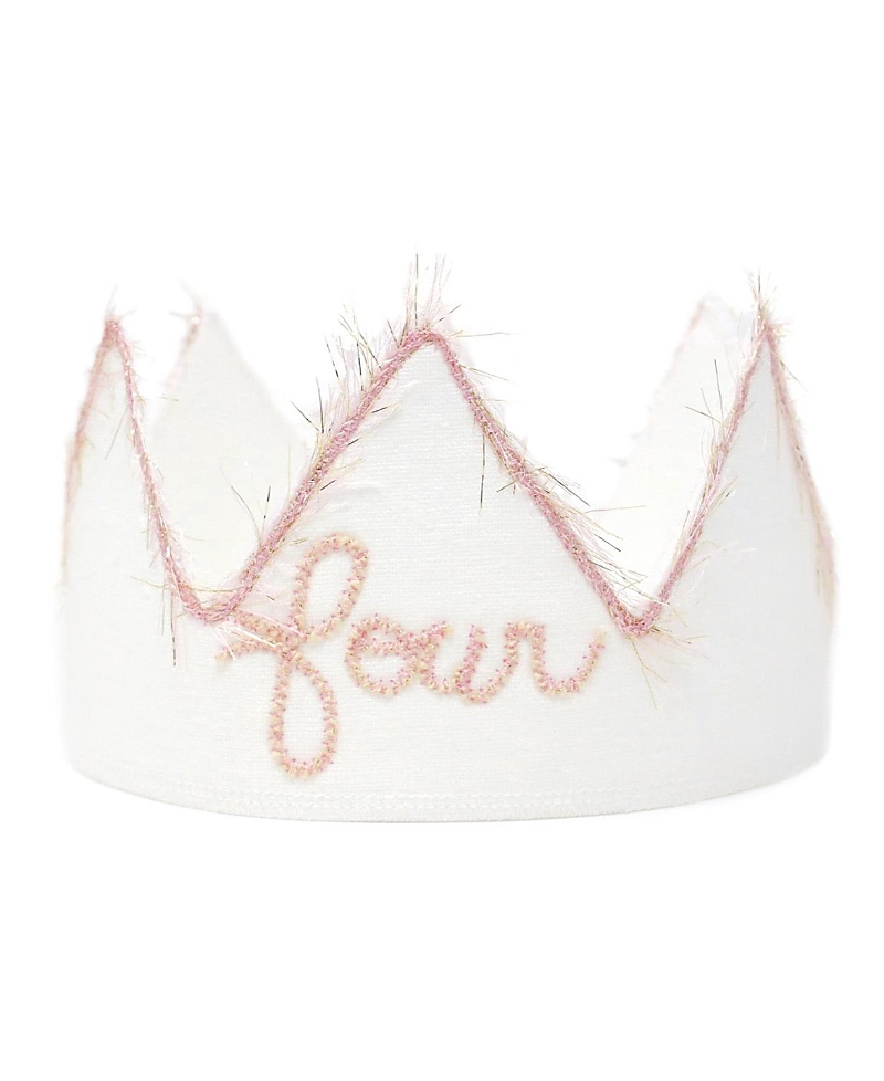 Oh Baby ! Girls' Linen Crown - One Embroidered - Baby