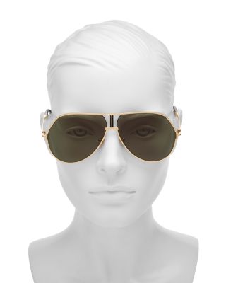 Rickie Aviator Sunglasses, 63mm