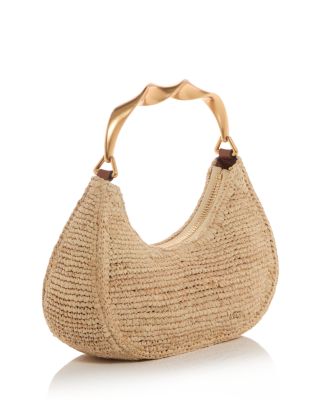 Nixi Twist Handle Raffia Bag