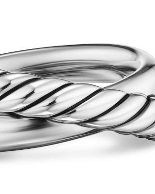 Crossover Two Row Ring in Sterling Silver, 7.4mm