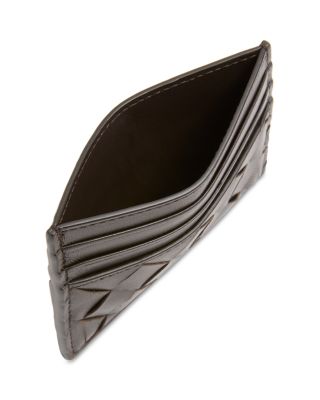 Intrecciato Leather Card Case