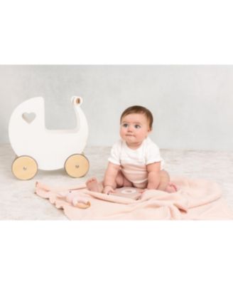 Girls' Pointelle Contrast Knit Romper - Baby