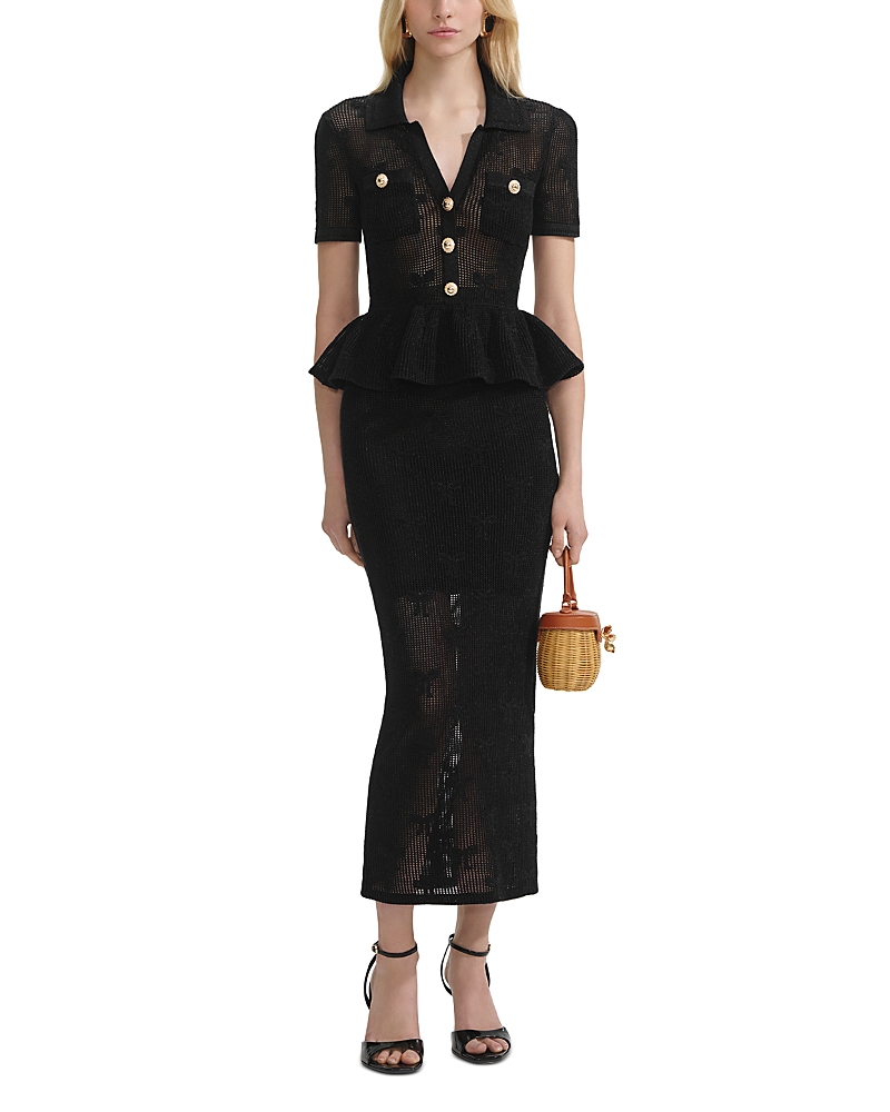 Self-portrait Self Portrait Women Bow Crochet Midi Dress