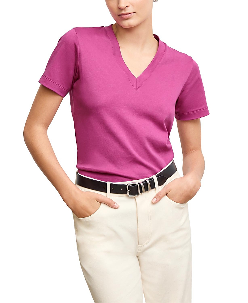 Shop M.m.lafleur M. M.lafleur Lee Organic Pima Cotton V-neck T-shirt