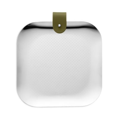 Club Trinket Tray with Leather Detail