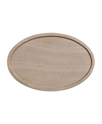  Eclipse Textured Faux Travertine Indoor / Outdoor Side Table