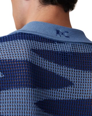 CHE Soleil Wave Jacquard Knit Short Sleeve Shirt