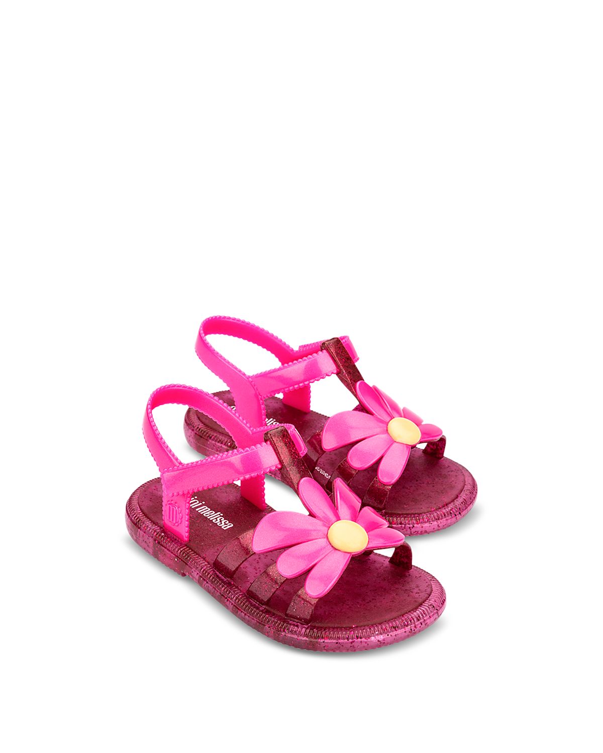 Mini Melissa Girls' Hip Bloomy Sandals - Toddler