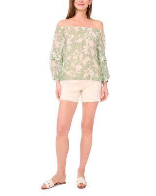 Printed Peasant Blouse 